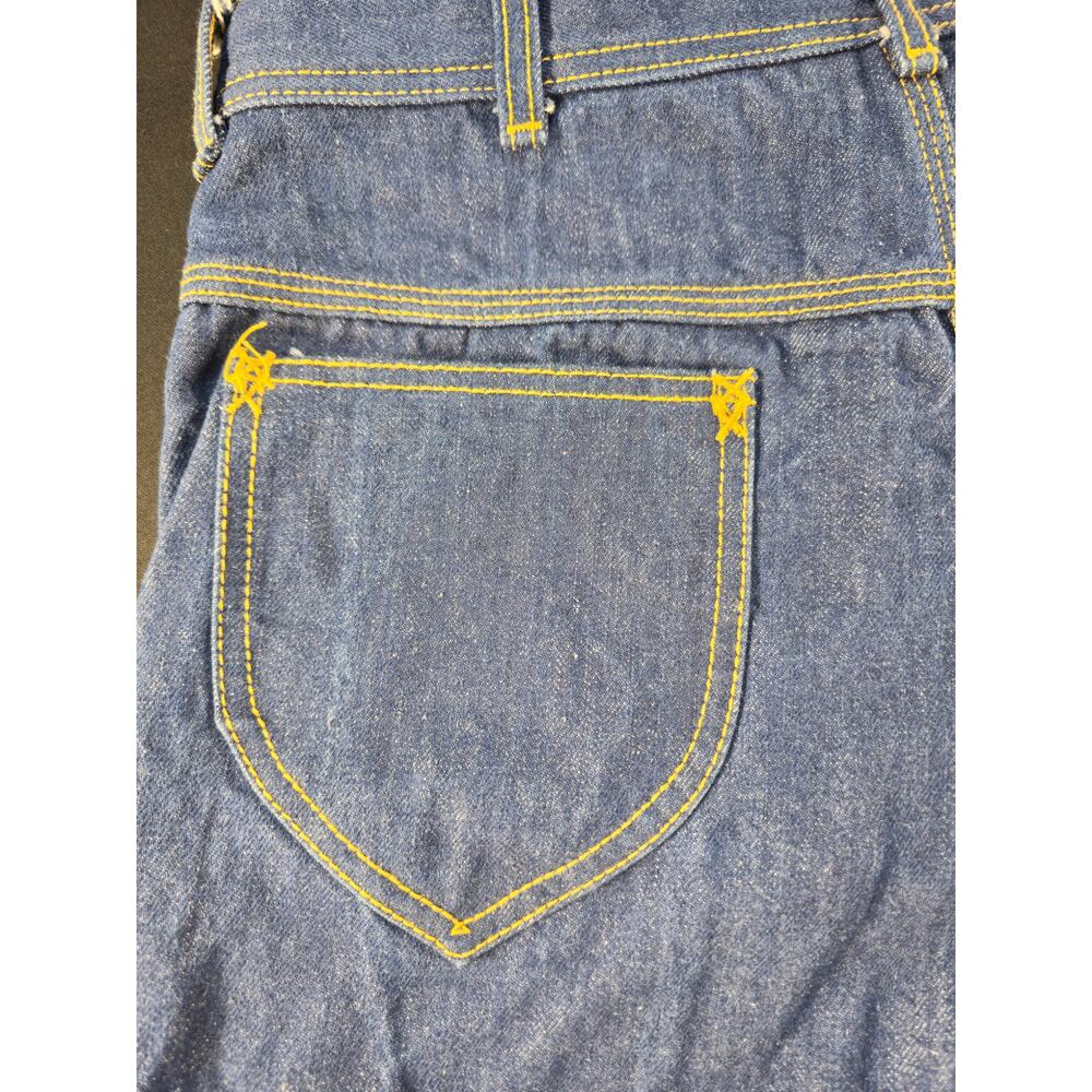 Vintage Hash Jeans Dark Wash Flare Leg Denim Star Pocket High Rise Trousers 27 - Picture 10 of 16